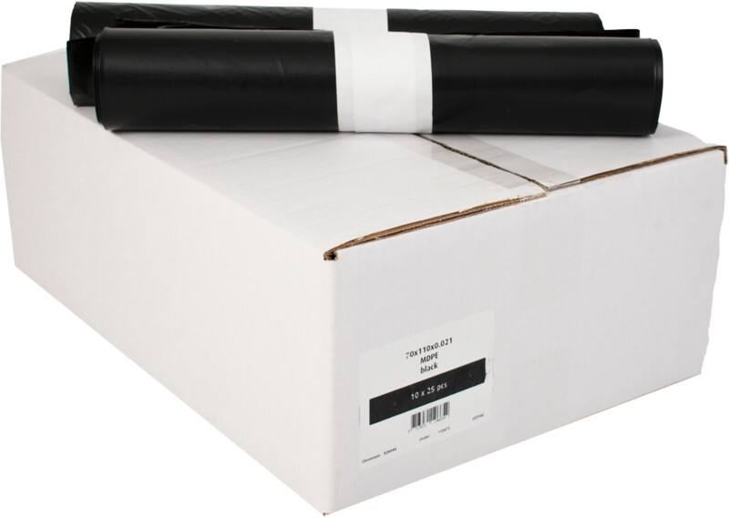 Mittlere Belastung Müllsack 120 L  Schwarz MDPE 0.021 mm 10 Stück