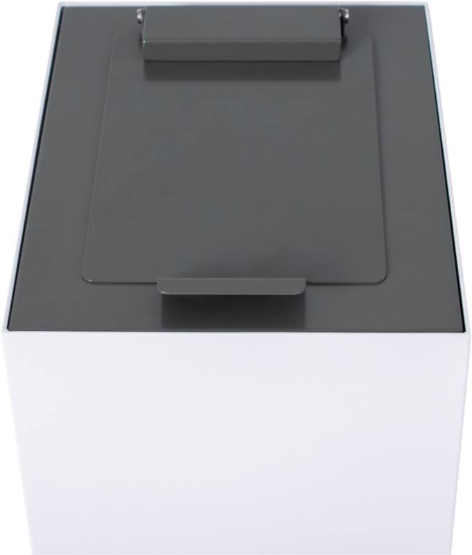 V-PART Deckel 31196227 Verzinkter Stahl Pulverbeschichtet Grau