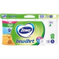 Zewa Bewährt Toilettenpapier 3-lagig Weiß 16 Rollen à 150 Blatt