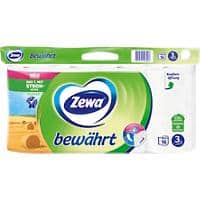 Zewa Bewährt Toilettenpapier 3-lagig Weiß 16 Rollen à 150 Blatt