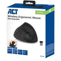 ACT AC5100 Ergonomische Maus Verkabelt / Kabellos Schwarz