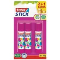 tesa Klebestift Stick 3 Farblos 57076-00200-04 3 Stück à 10 g