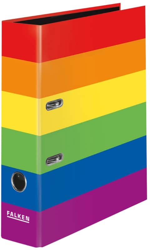 Falken Ordner Breit DIN A4 80 mm Mehrfarbig 21001368000F Kunststoff Glänzend
