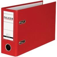 Falken Ordner DIN A5 80 mm Rot 11285749000F Pappkarton, PP (Polypropylen) Querformat