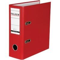 Falken Ordner DIN A5 80 mm Rot 11285657 Pappkarton, PP (Polypropylen) Hochformat