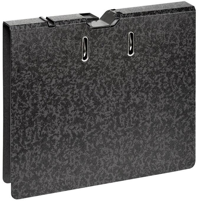 Falken Hängemappe Schmal DIN A4 50 mm Schwarz 2 Ringe 15031420 Pappkarton, PP (Polypropylen)