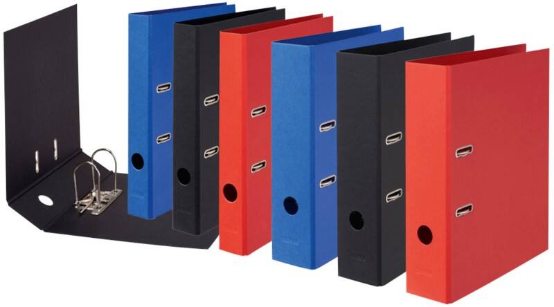 Falken PURE Color Ordner Schmal DIN A4 50 mm Farbig sortiert 2 Ringe FALK15081680 Kunststoff 10 Stück