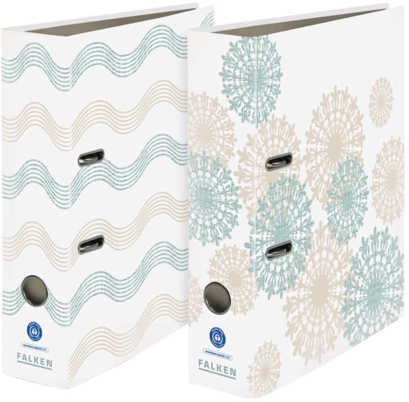 Falken Pure Green Ordner Breit DIN A4 80 mm Farbig sortiert 24001000000F Kunststoff 10 Stück