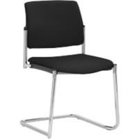 mayer sitzmöbel Stapelstuhl Stoff Schwarz 2518 490 x 560 x 830 mm 2 Stück