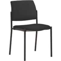 mayer sitzmöbel Stapelstuhl Stoff Schwarz 2518 490 x 560 x 830 mm 2 Stück