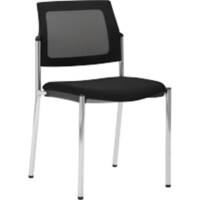 mayer sitzmöbel Stapelstuhl Stoff Schwarz 2519 490 x 560 x 830 mm 2 Stück