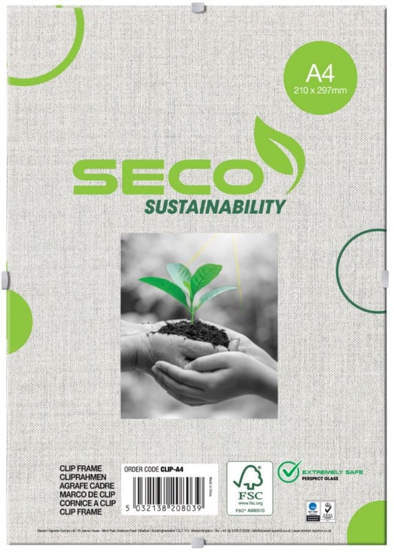 Seco DIN A4 Cliprahmen CLIPA4 23 (B) x 1,5 (T) x 32 (H) cm CLIPA4