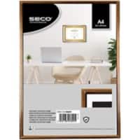 Seco Bilderrahmen BGA4PS DIN A4 Schwarz, Gold 220 x 308 x 19 mm