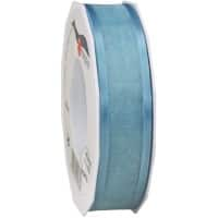 PRAESENT Organza 4832525-602 Hellblau 25 mm x 25 m 2 Stück