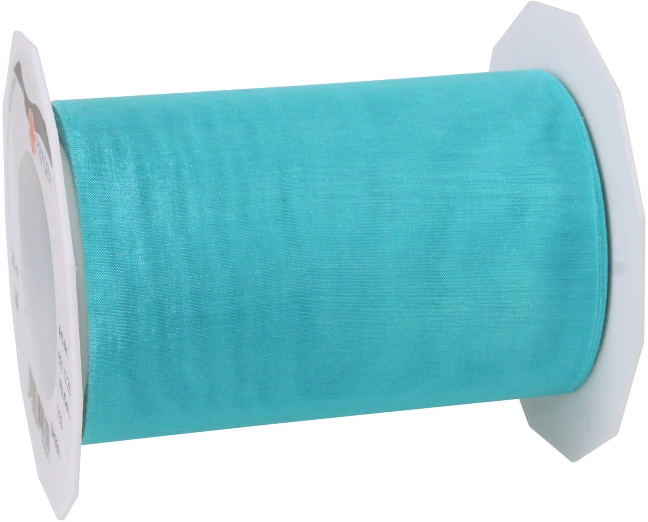 PRAESENT Organza 6011225-703 Türkis 112 mm x 25 m 2 Stück