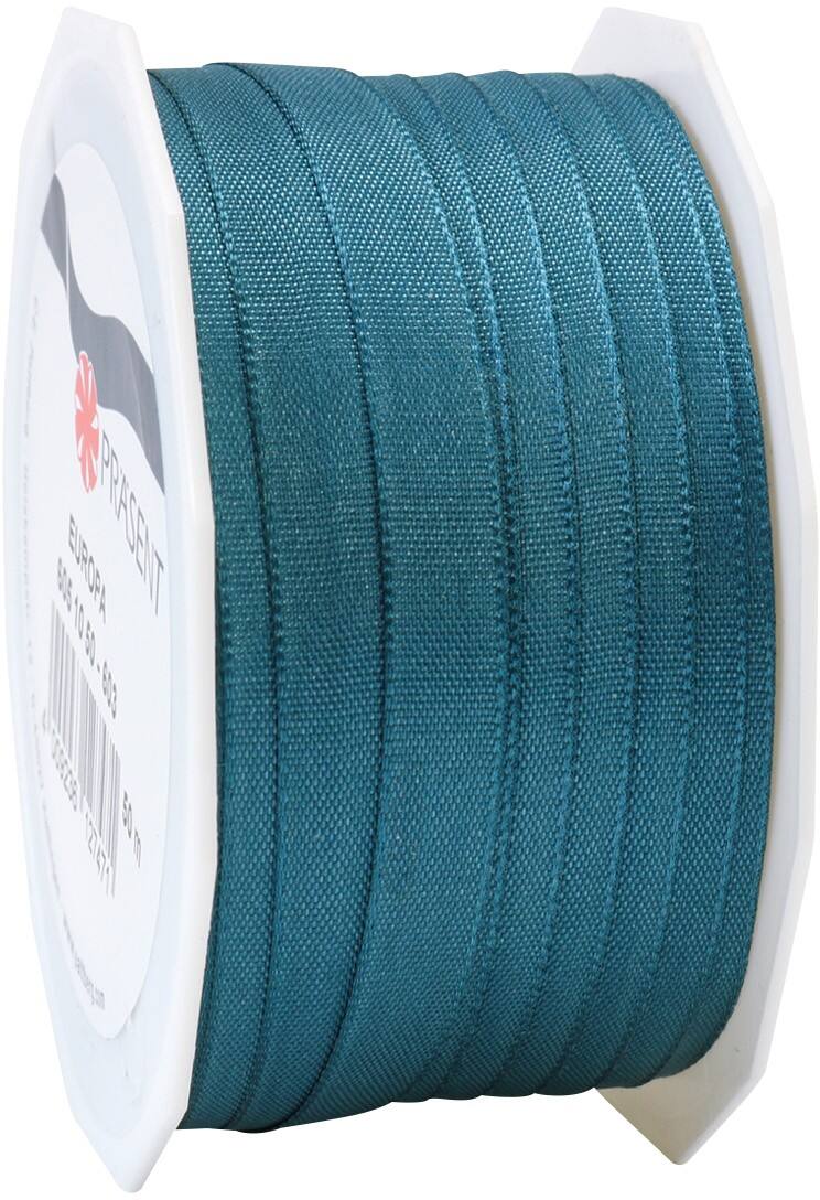 PRAESENT Taftband 6051050-603 Petrol 10 mm x 50 m 2 Stück