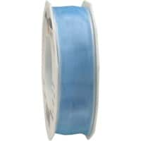 PRAESENT Organza 6072525-014 Hellblau  25 mm x 25 m 2 Stück