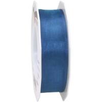 PRAESENT Organza 6072525-414 Royalblau  25 mm x 25 m 2 Stück