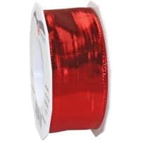 PRAESENT Geschenkband 1424020-609 Rot 40 mm x 20 m 2 Stück