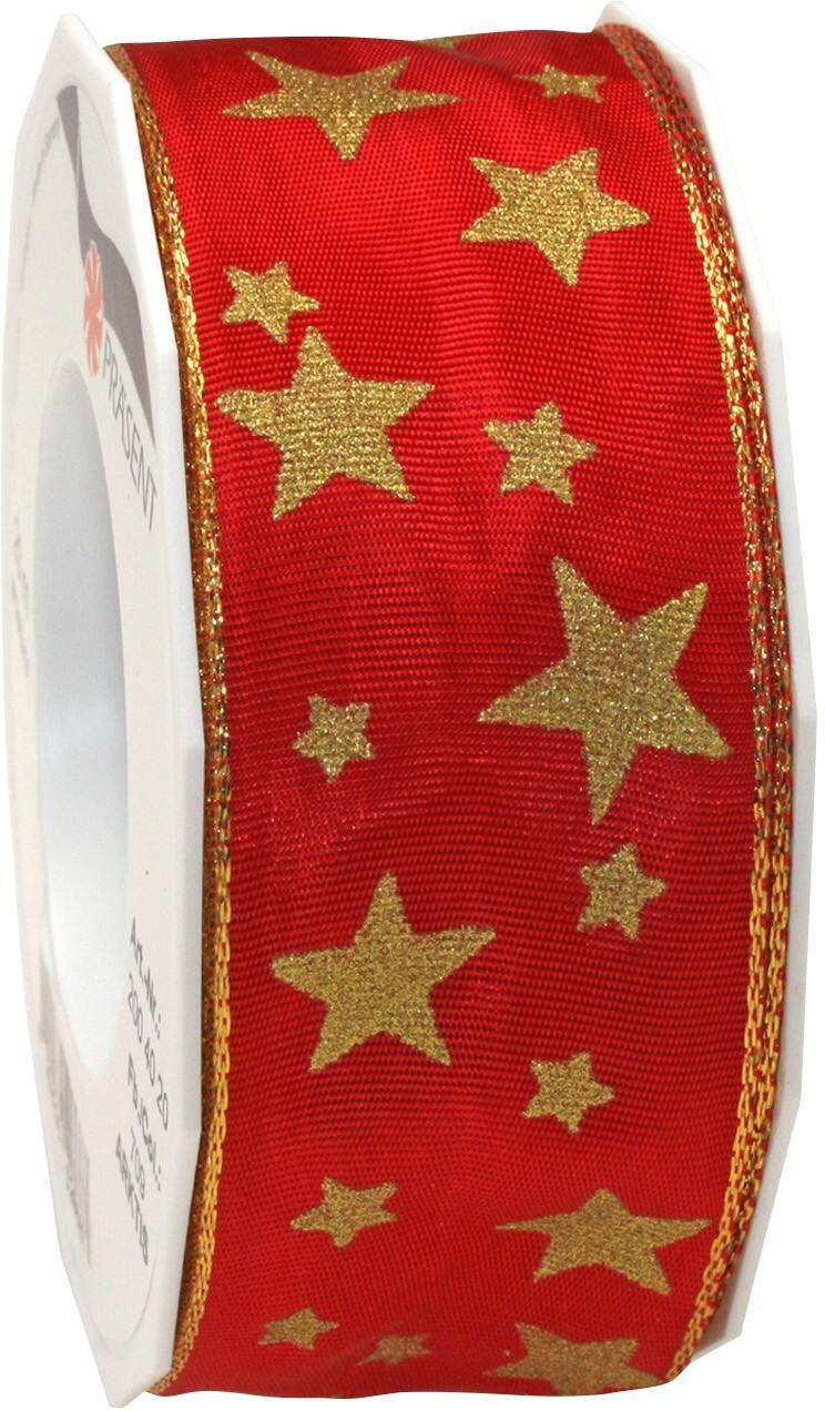 PRAESENT Seidenband 2004020-709 Rot 40 mm x 20 m 2 Stück