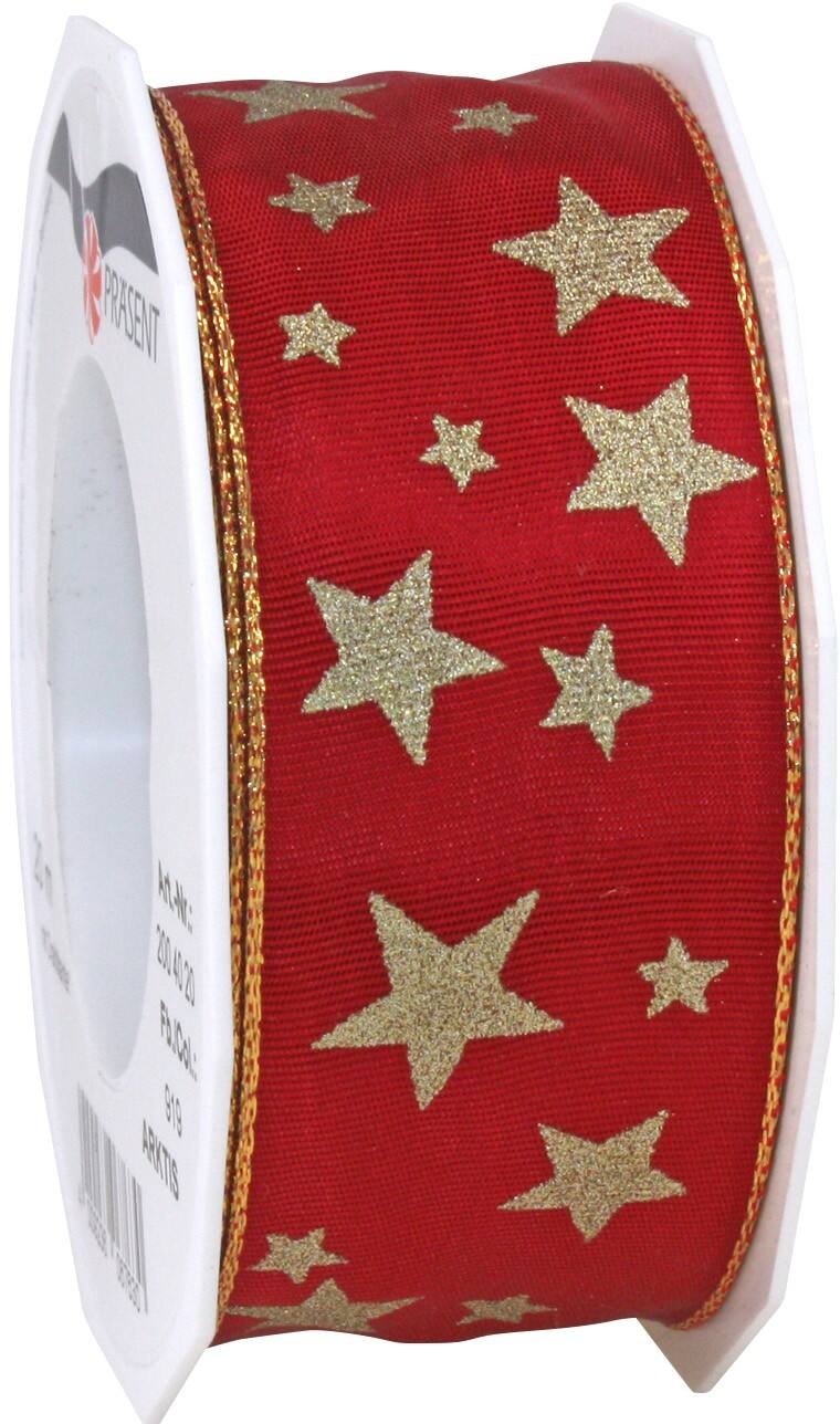 PRAESENT Seidenband 2004020-919 Rubinrot 40 mm x 20 m 2 Stück