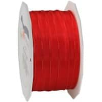 PRAESENT Seidenband 4641025-609 Rot 10 mm x 25 m 2 Stück