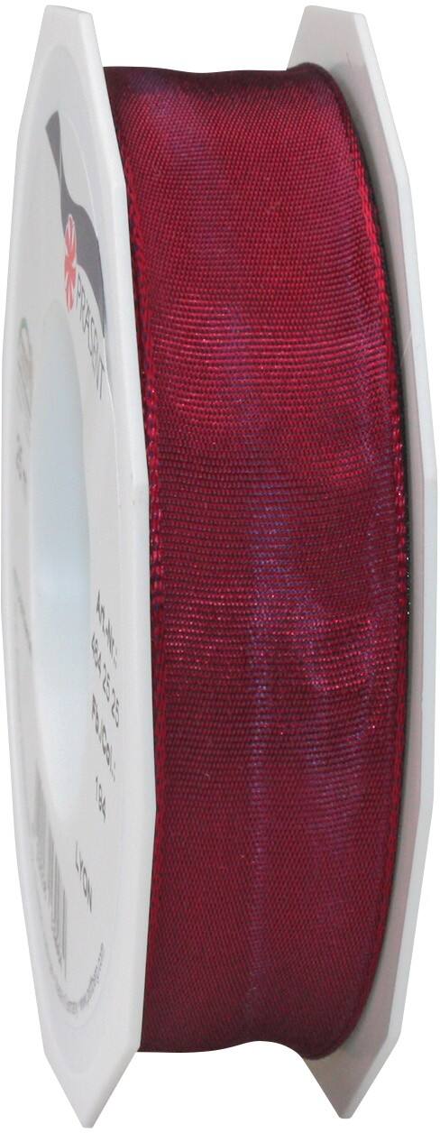 PRAESENT Seidenband 4642525-194 kaminRot 25 mm x 25 m 2 Stück