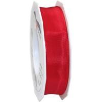 PRAESENT Seidenband 4642525-609 Rot 25 mm x 25 m 2 Stück