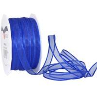 PRAESENT Organza 4831050-614  Royalblau 10 mm x 50 m 1 Stück