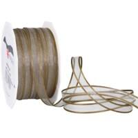 PRAESENT Organza 4831050-105  Taupe 10 mm x 50 m 1 Stück