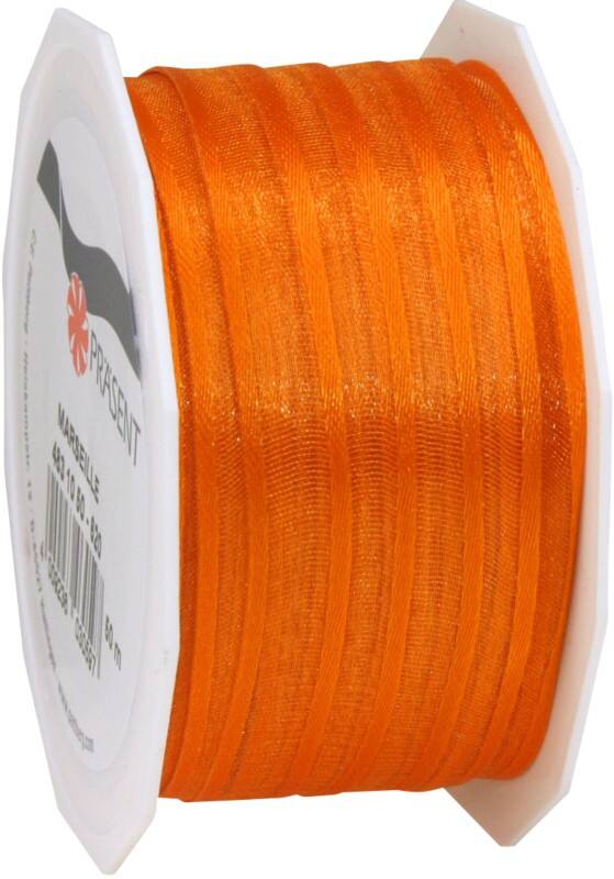 PRAESENT Organza 4831050-620  Orange 10 mm x 50 m 1 Stück