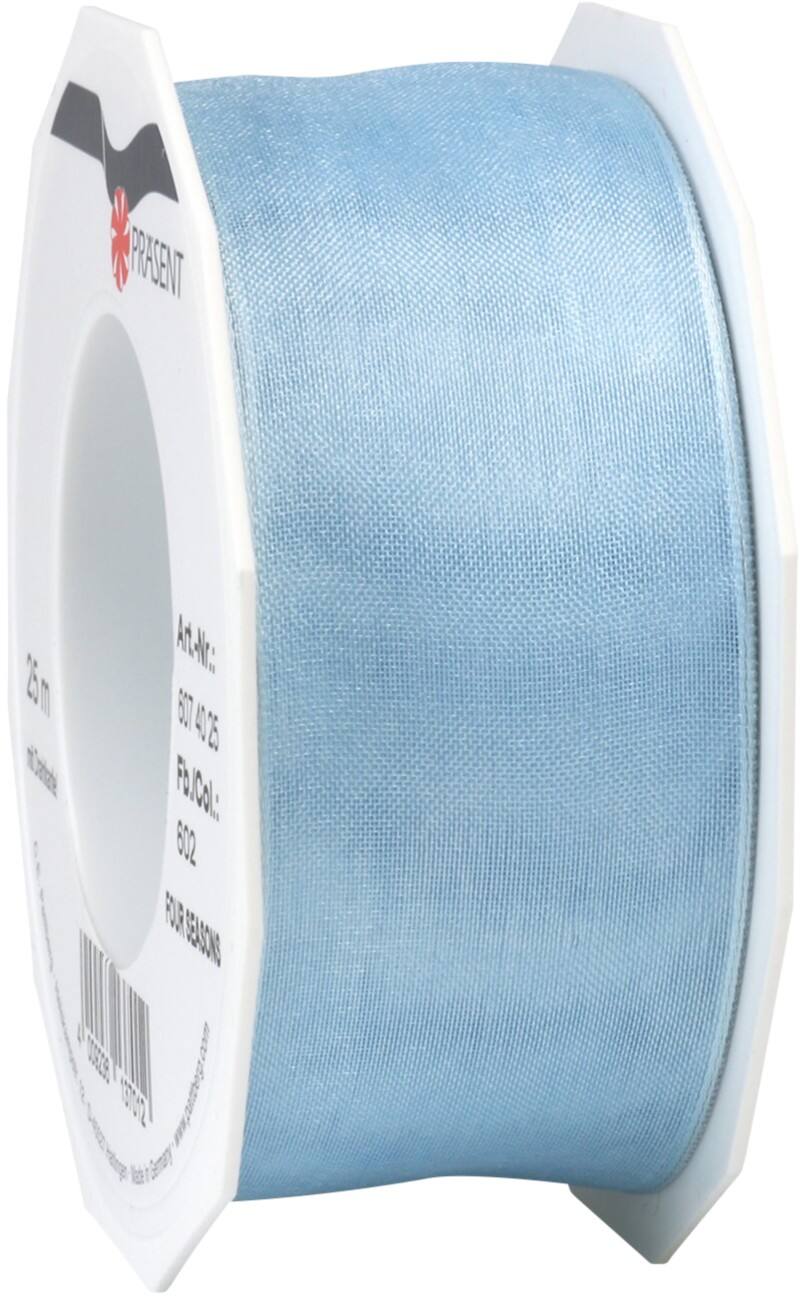 PRAESENT Organza 6074025-602  Kristall  40 mm x 25 m 2 Stück