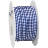 PRAESENT Motivband 6191020-614 Royalblau, Weiß 10 mm x 20 m 2 Stück