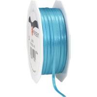 PRAESENT Doppelsatin 7180350-612 Aquamarin 3 mm x 50 m 2 Stück