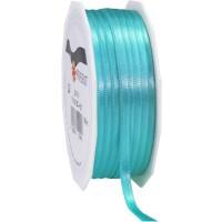 PRAESENT Doppelsatin 7180650-612 Aquamarin 6 mm x 50 m 2 Stück