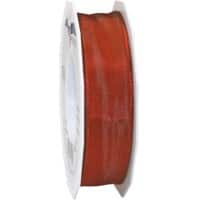 PRAESENT Seidenband 4642525-935 Zinnoberrot 25 mm x 25 m 2 Stück