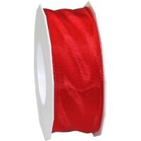 PRAESENT Seidenband 4644025-609 Rot 40 mm x 25 m 2 Stück