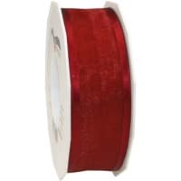 PRAESENT Organza 4834025-018  Bordeaux 40 mm x 25 m 2 Stück