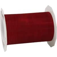PRAESENT Organza 6011225-018 Rubinrot 112 mm x 25 m 2 Stück