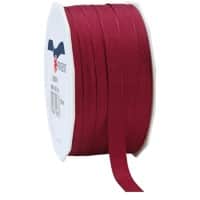 PRAESENT Taftband 6051050-619 Bordeaux 10 mm x 50 m 2 Stück