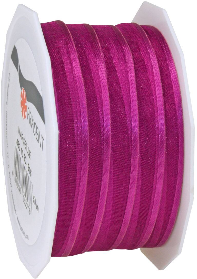 PRAESENT Organza 4831050-616  Purpur 10 mm x 50 m 1 Stück