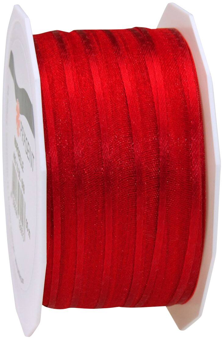 PRAESENT Organza 4831050-609  Rot 10 mm x 50 m 1 Stück