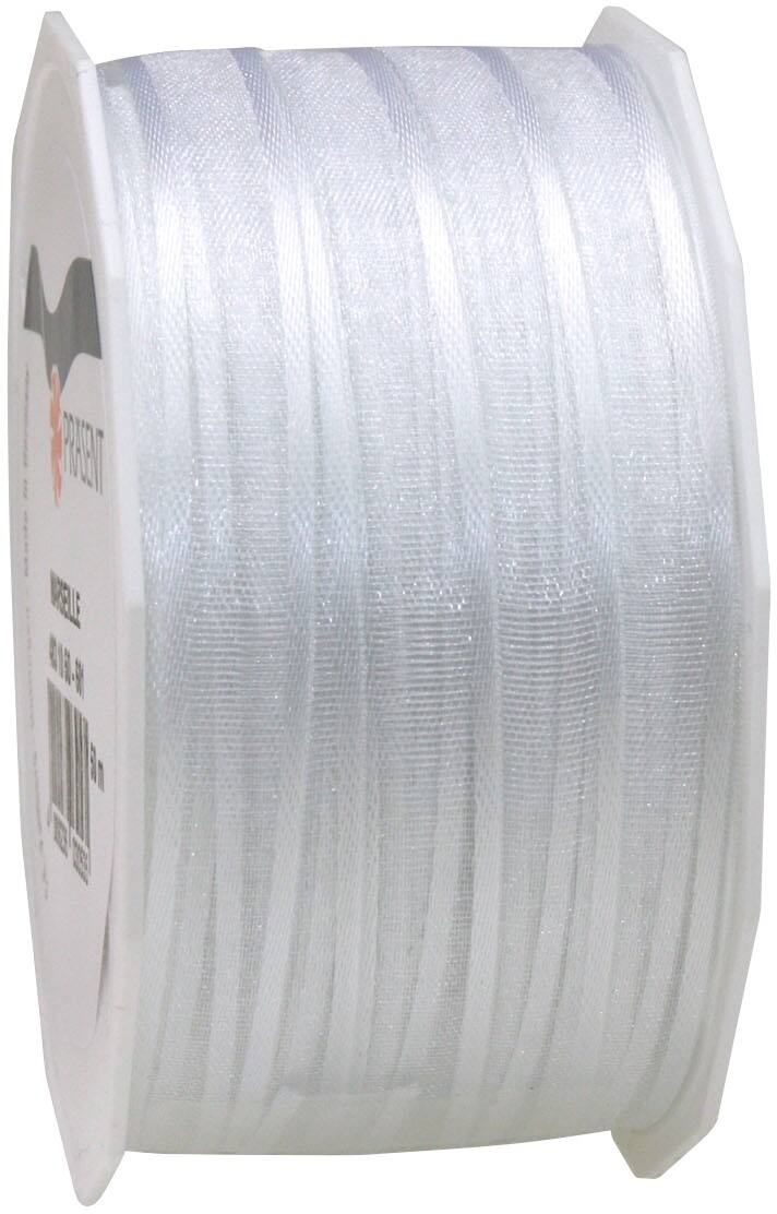 PRAESENT Organza 4831050-601  Weiß 10 mm x 50 m 1 Stück