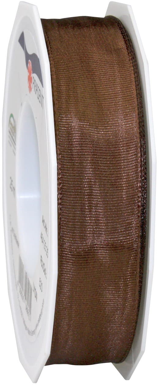 PRAESENT Seidenband 4642525-520 Ebenholz 25 mm x 25 m 2 Stück