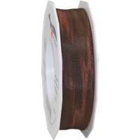 PRAESENT Seidenband 4642525-523 Espresso 25 mm x 25 m 2 Stück