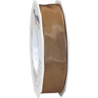 PRAESENT Seidenband 4642525-733 Macchiato 25 mm x 25 m 2 Stück