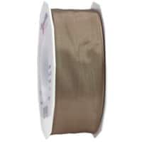 PRAESENT Seidenband 4644025-115 Taupe 40 mm x 25 m 2 Stück