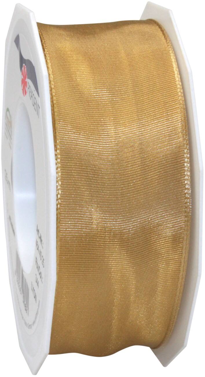 PRAESENT Seidenband 4644025-344 Ocker 40 mm x 25 m 2 Stück