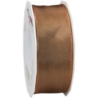 PRAESENT Seidenband 4644025-733 Macchiato 40 mm x 25 m 2 Stück