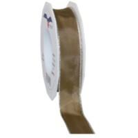 PRAESENT Seidenband 4722525-115 Taupe 25 mm x 25 m 2 Stück